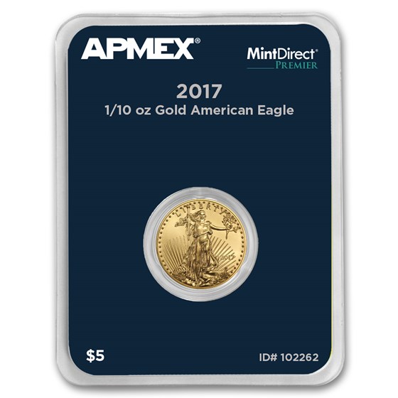 2017 1/10 oz Gold American Eagle (MintDirect® Premier Single) 2017 1/10 oz Gold American Eagle (MintDirect® Premier Single)
